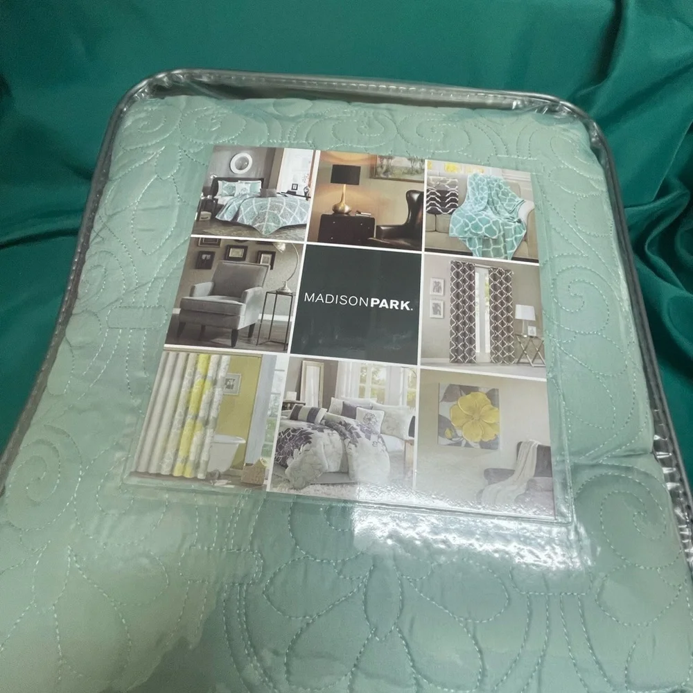 Bedspread Set Seafoam Green